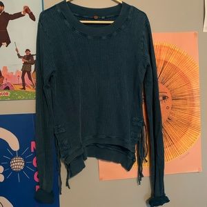 Free people long sleeve with side ties. Perfect condition!